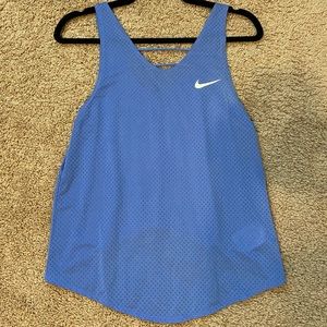 Nike Dri-Fit tank, blue, women's size small